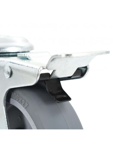 Ruote Girevoli con Foro per Bulloni 12 pz 100 mm