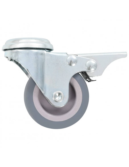 Ruote Girevoli con Foro per Bulloni 4 pz 50 mm