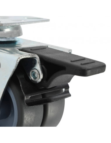 Ruote Girevoli Gemellate 12 pz 50 mm