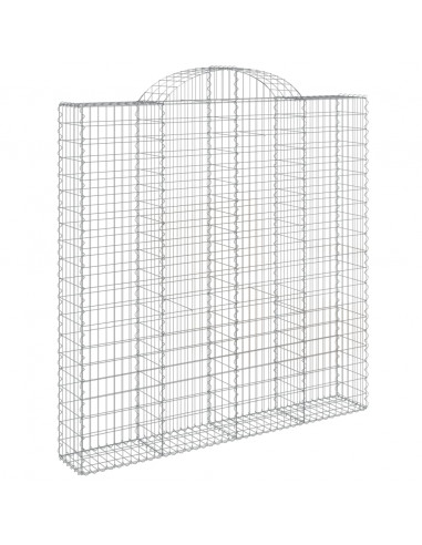 Cesti Gabbioni ad Arco 3 pz 200x30x200/220 cm Ferro Zincato