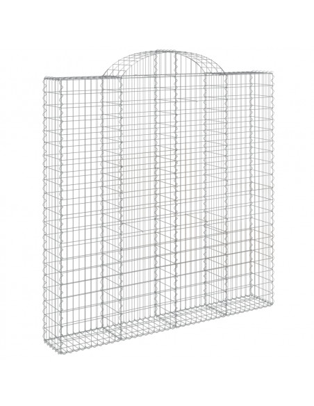 Cesti Gabbioni ad Arco 3 pz 200x30x200/220 cm Ferro Zincato