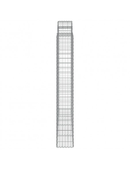 Cesti Gabbioni ad Arco 3 pz 200x30x200/220 cm Ferro Zincato