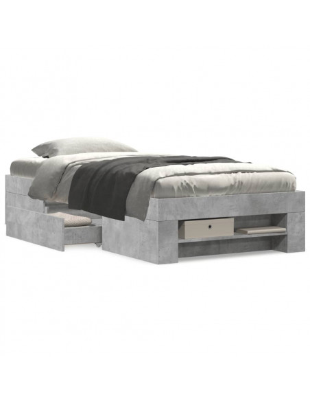 Giroletto Grigio Cemento 90x190 cm in Legno Multistrato