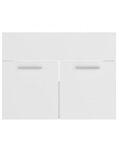 Mobile con Lavabo Integrato Bianco in Legno Multistrato