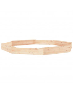 Sabbiera con Sedute Ottagonale in Legno Massello di Pino