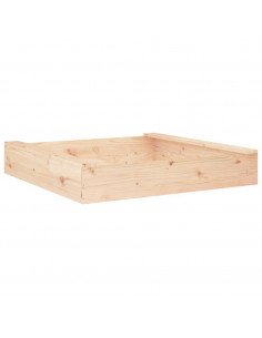 Sabbiera con Sedute Quadrata in Legno Massello di Pino