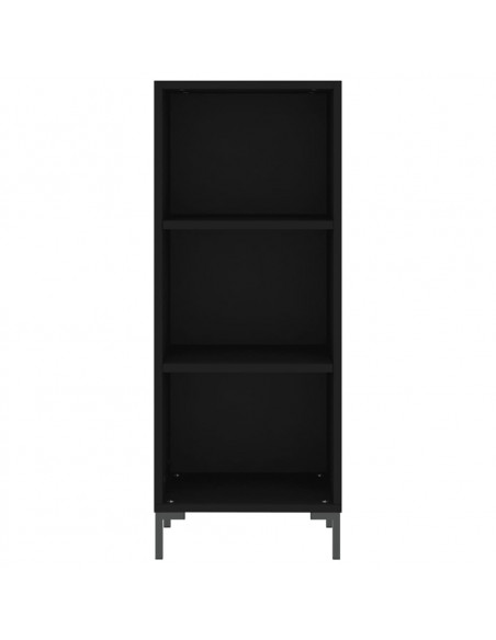 Credenza Nera 34,5x34x180 cm in Legno Multistrato