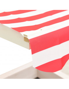 Sabbiera con Tetto Regolabile Legno Abete Bianco e Rosso UV50