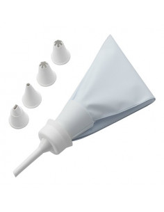 Sacco decoratore dolci Pedrini 240 Con 5 Beccucci Bianco
