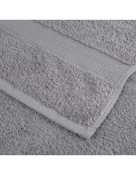 Salviette Premium 10 pz Grigie 30x30 cm 600gsm 100% Cotone