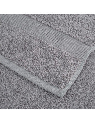 Salviette Premium 2 pz Grigie 30x30 cm 600gsm 100% Cotone