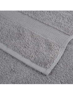 Salviette Premium 4 pz Grigie 30x30 cm 600gsm 100% Cotone