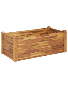 Letto Rialzato da Giardino 110x60x44 cm Legno Massello d'Acacia 2