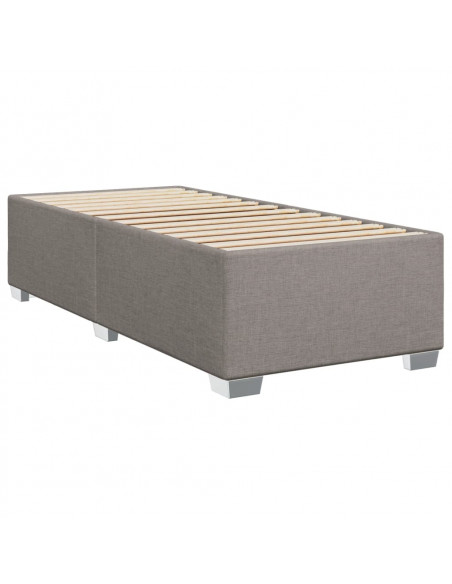Giroletto a Molle con Materasso Tortora 100x200 cm in Tessuto