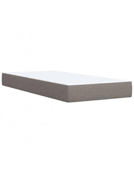 Giroletto a Molle con Materasso Tortora 100x200 cm in Tessuto