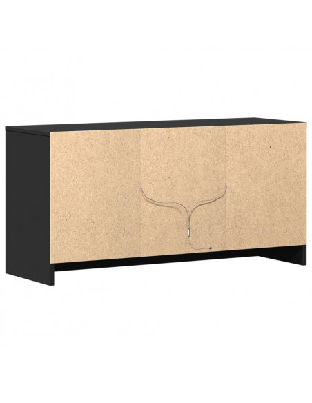 Mobile Porta TV con LED Nero 100x34x50 cm in Truciolato