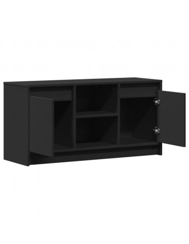 Mobile Porta TV con LED Nero 100x34x50 cm in Truciolato