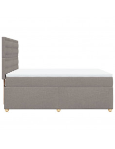 Giroletto a Molle con Materasso Tortora 140x200 cm in Tessuto 2