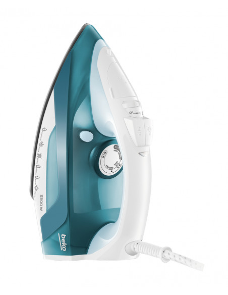 Beko SIM4123T Ferro a vapore Piastra in Ceramica 2300 W Verde, Bianco