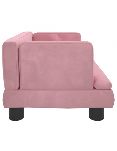 Lettino per Cani Rosa 60x40x30 cm in Velluto