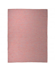 Tappeto da Esterni a Tessitura Piatta 120x170 cm Rosso