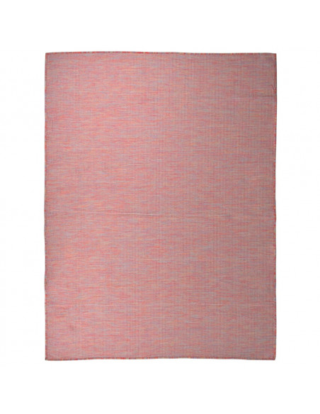 Tappeto da Esterni a Tessitura Piatta 120x170 cm Rosso