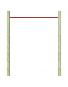 Sbarra da Gioco 125 cm in Acciaio Rosso