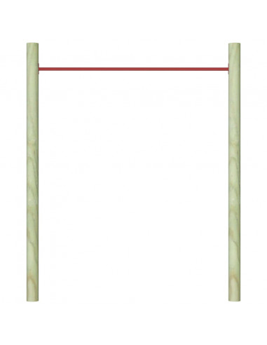 Sbarra da Gioco 125 cm in Acciaio Rosso