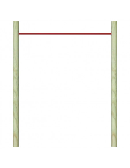 Sbarra da Gioco 125 cm in Acciaio Rosso