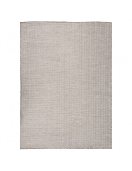 Tappeto da Esterni a Tessitura Piatta 200x280 cm Tortora