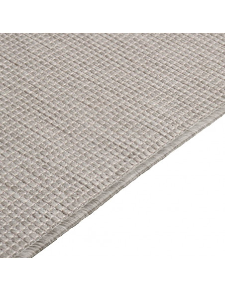 Tappeto da Esterni a Tessitura Piatta 200x280 cm Grigio Chiaro