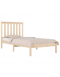 Giroletto in Legno Massello Grigio 75x190 cm Small Single 2