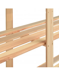 Scaffale a 5 Livelli 170x38x170 cm in Massello di Pino 500 kg