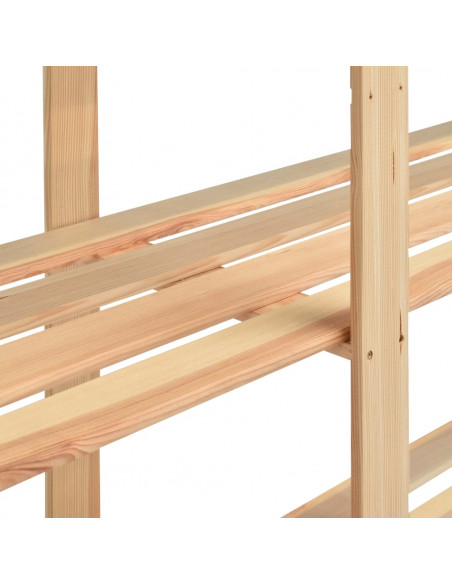 Scaffale a 5 Livelli 170x38x170 cm in Massello di Pino 500 kg