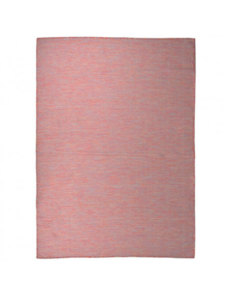 Tappeto da Esterni a Tessitura Piatta 200x280 cm Rosso