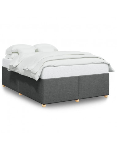 Giroletto senza Materasso Grigio Scuro 140x190 cm Tessuto