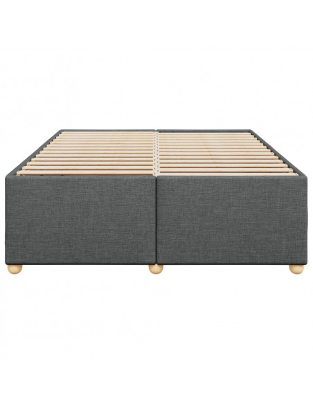 Giroletto senza Materasso Grigio Scuro 140x190 cm Tessuto