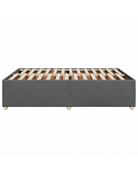 Giroletto senza Materasso Grigio Scuro 140x190 cm Tessuto