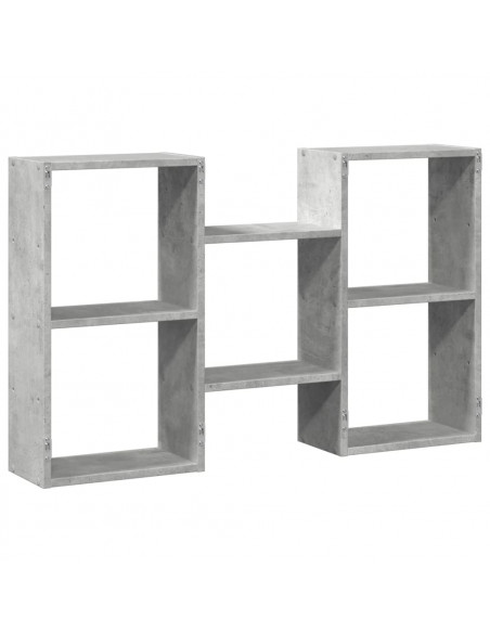Scaffale a Muro Grigio Cemento 96x18x60 cm in Truciolato