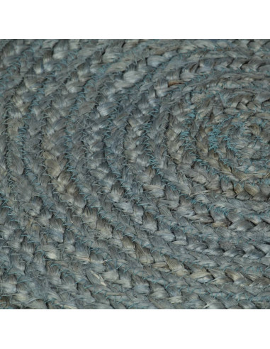 Tappeto Lavorato a Mano in Juta Rotondo 210 cm Verde Oliva