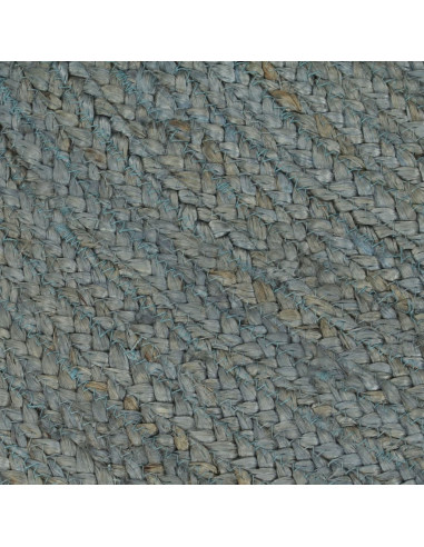 Tappeto Lavorato a Mano in Juta Rotondo 210 cm Verde Oliva