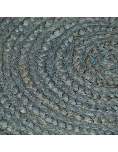 Tappeto Lavorato a Mano in Juta Rotondo 240 cm Verde Oliva