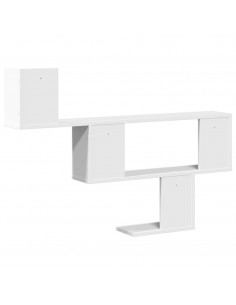 Scaffale a Parete Bianco 100x15x70 cm in Legno Multistrato 2