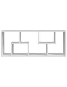 Scaffale a Parete Bianco 36x16x90 cm in Legno Multistrato