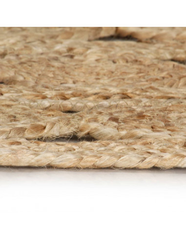 Tappeto Lavorato a Mano in Juta Intrecciata 180 cm
