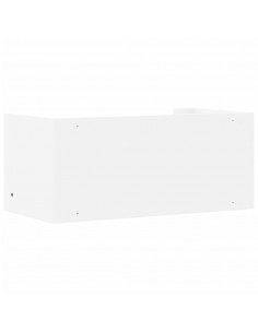 Scaffale a Parete Bianco 70,5x35x30,5 cm in Legno Multistrato