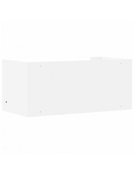 Scaffale a Parete Bianco 70,5x35x30,5 cm in Legno Multistrato