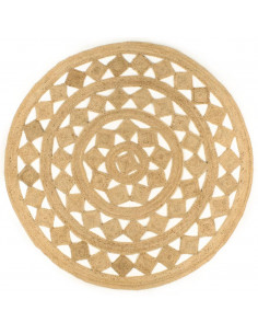 Tappeto Lavorato a Mano in Juta Intrecciata 210 cm