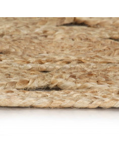 Tappeto Lavorato a Mano in Juta Intrecciata 210 cm 2
