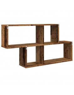 Scaffale a Parete Legno Vecchio 100x18x53 cm in Truciolato
